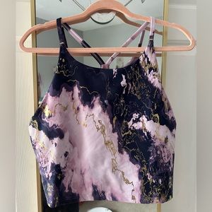 Old Navy Active Marble sports bra/crop top